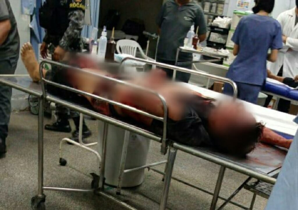 Bandido ainda foi levado com vida ao hospital mas morreu - Divulgação
