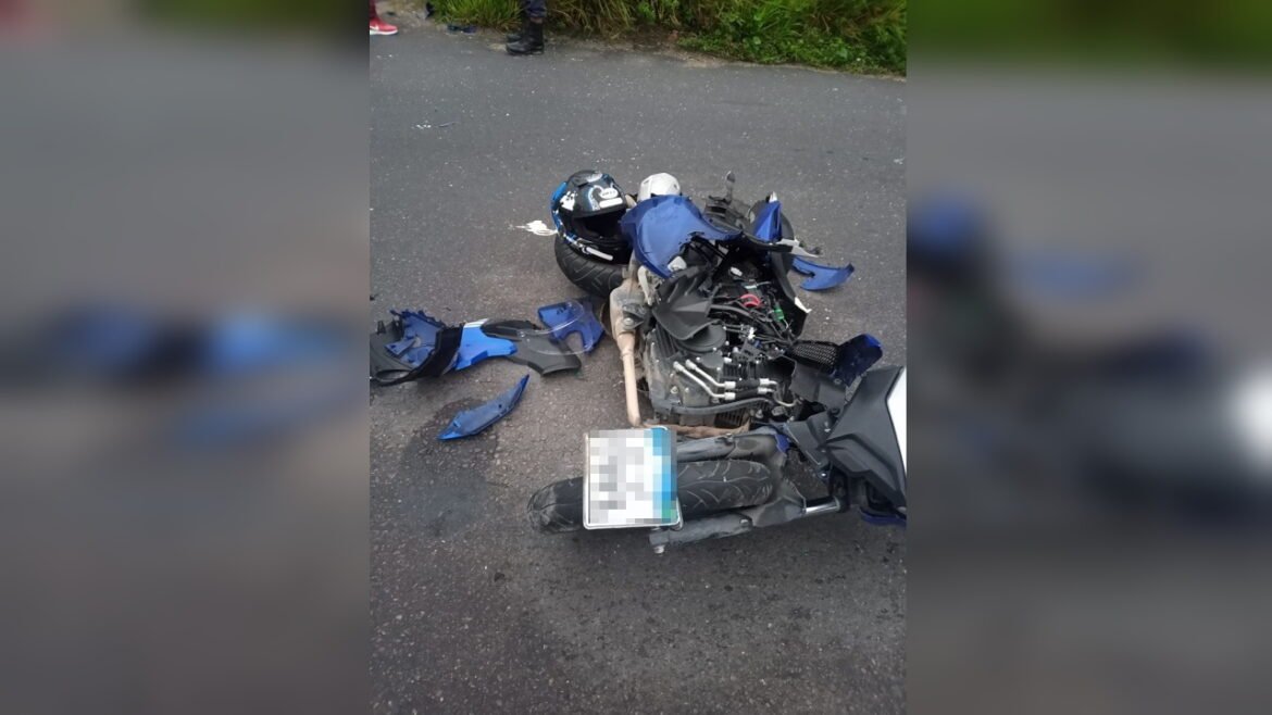 acidente motociclista ferido