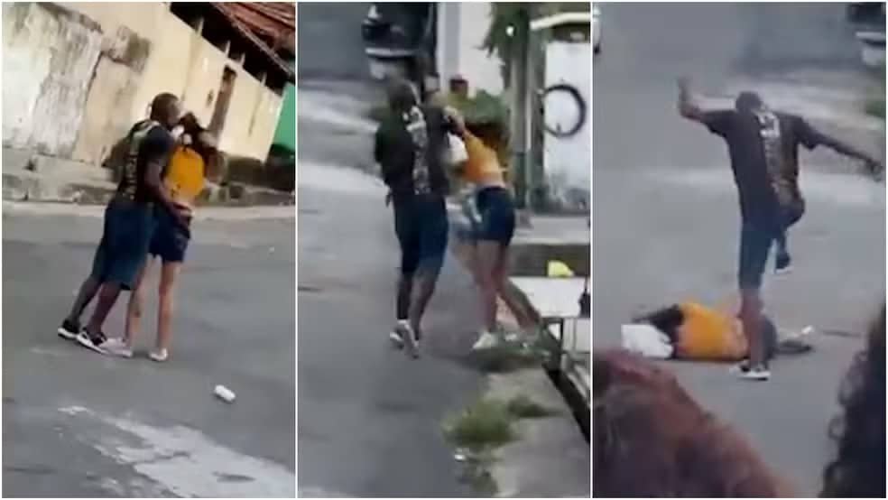 Homem agride mulher com socos e pisões em São Luís