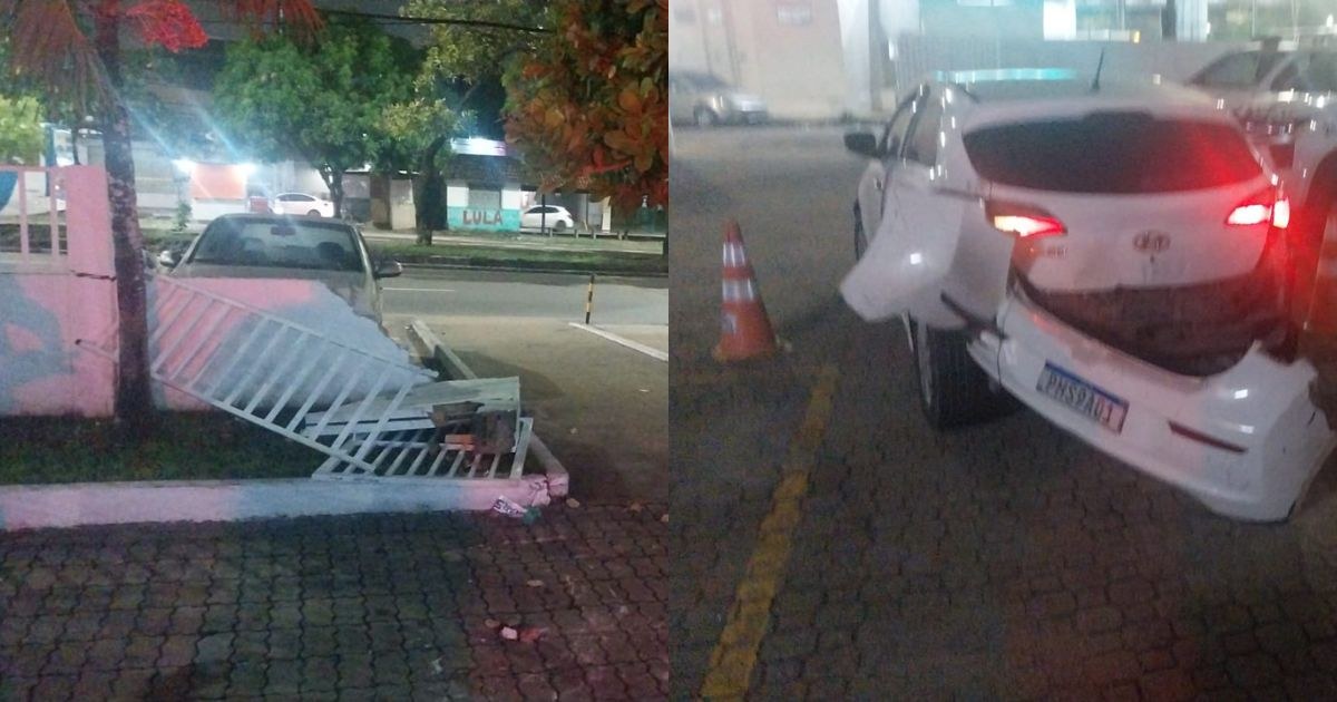 Motorista é preso após bater carro contra estrutura de delegacia em Manaus