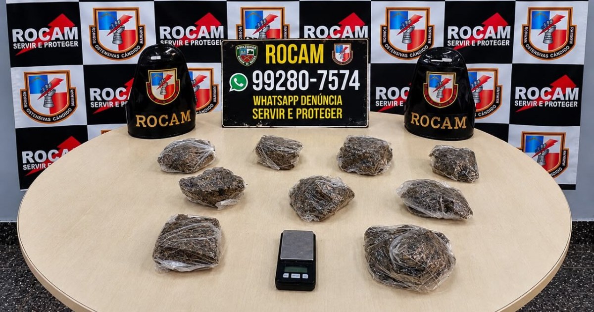 Fuga deixa sacola com porções semelhantes à maconha e balança em bairro de Manaus